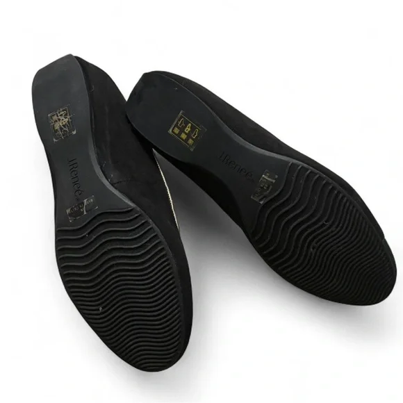 $140 J. Renee New Year Faux Suede Embroidered Flat Loafer sz 8 - Picture 7 of 7